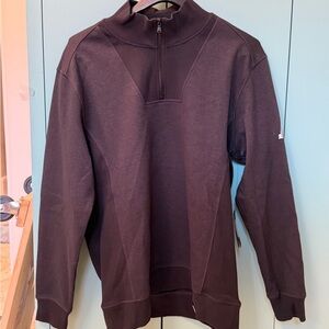 Men's Chocolate Zip-Up Sweater (Lakers Logo on left sleeve)